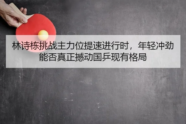 林诗栋挑战主力位提速进行时，年轻冲劲能否真正撼动国乒现有格局